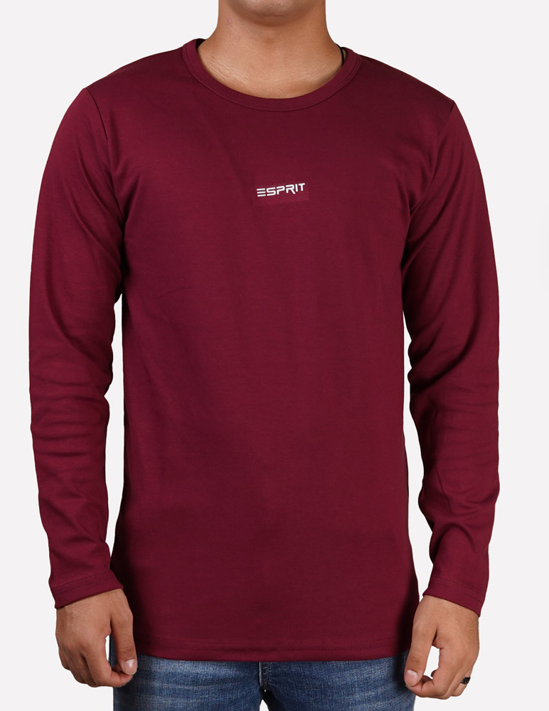 دورس یقه گرد اسپریت آستین بلند زرشکی