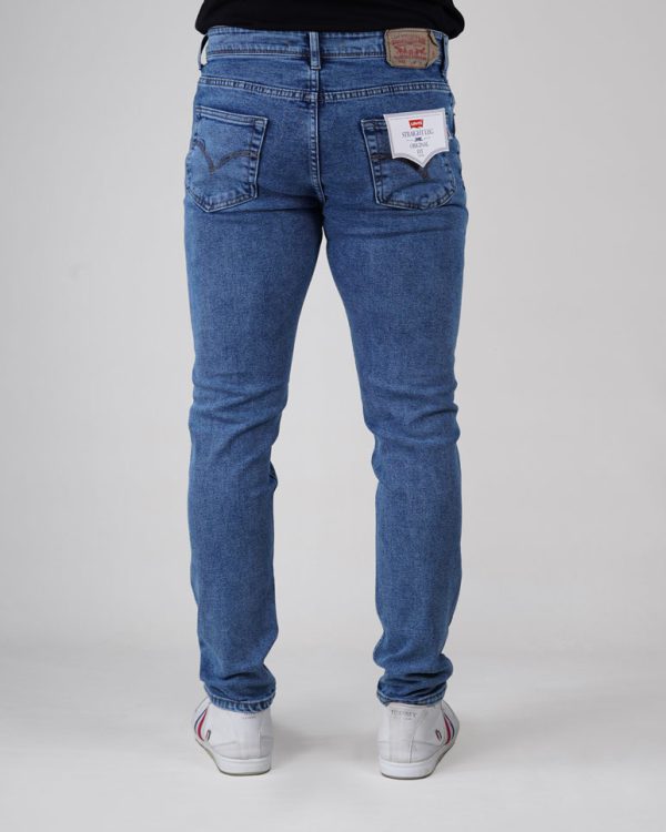 شلوار جین پارچه خارجی سایز بزرگ آبی